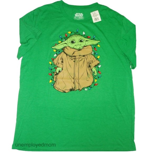 Star Wars Yoda Christmas Tee Mens Adult Womens T Shirt Top XXL - Picture 2 of 5